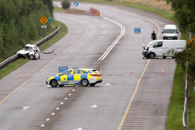 The occupants of the van - a man, woman and an infant boy - were taken to University Hospital Limerick following the collision but none sustained serious injuries.