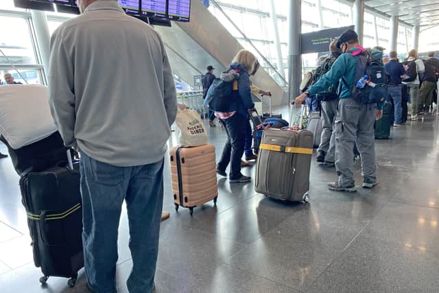 “But it means that it’s like trying to climb a sand dune at the moment in Dublin – as soon as we start to make some progress through baggage, another aircraft could come in missing 60 bags or missing all of its bags, potentially.”