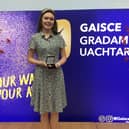 Sarah Ryan-Purcell pictured with here Gold Gaisce award