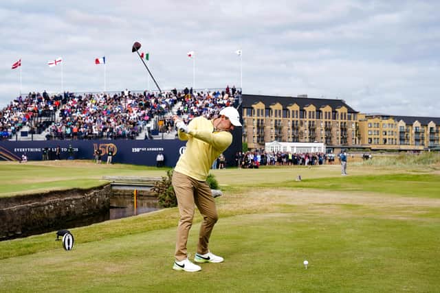 But McIlroy was hot on his heels with a birdie attempt to also turn in 31 just sliding by, although he would have been more than satisfied with his four-under outward half.