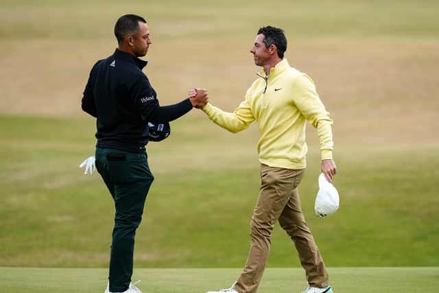 “Yeah, fantastic start,” McIlroy said. “Just what you hope will happen when you’re starting off your week. I did everything that you’re supposed to do around St Andrews.