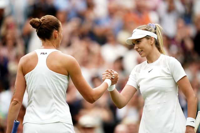 She appears to have a golden chance to progress further with Serena Williams’ conqueror Harmony Tan up next, and will be taking inspiration from two major sporting shocks – Emma Raducanu’s US Open triumph and Leicester’s Premier League title in 2016.