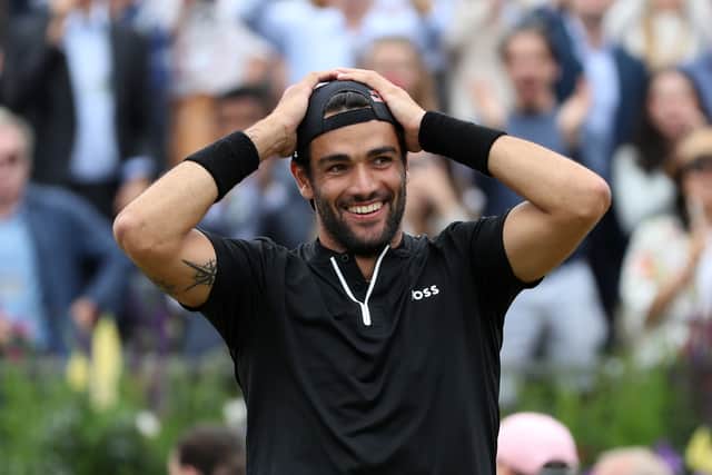 In doing so Berrettini joined John McEnroe, Jimmy Connors, Boris Becker, Ivan Lendl, Lleyton Hewitt, Andy Roddick and Andy Murray as the only players in the open era to successfully retain the Queen’s Club crown.