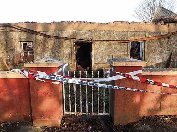 The aftermath of the fire in 2019