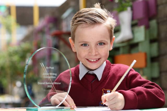 Aidan O’Connell, was the overall national winner of this year’s junior writing competition