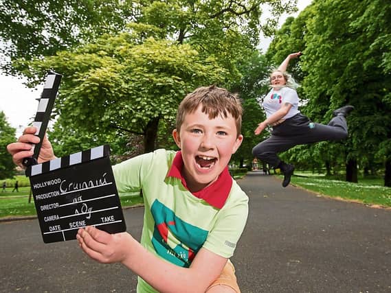 At the launch of Cruinniú na nÓg were Jennifer Dowling, Limerick Youth Dance Company and Luke Hayes | PICTURE: Alan Place