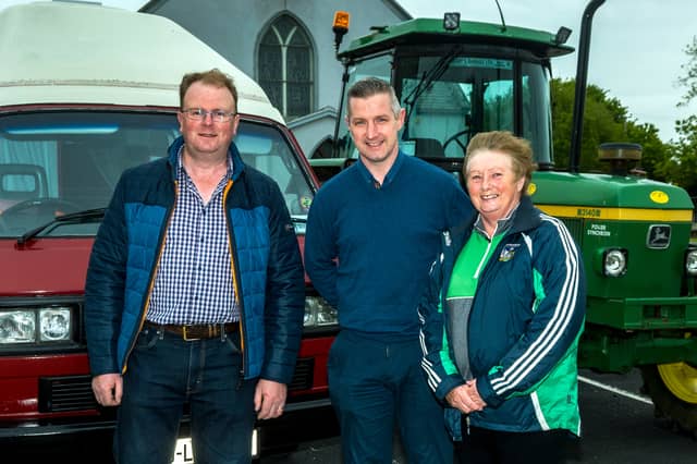 Committee members Noel Sexton and Anglea Downes with Noel O'Connor of Pedigree Sales (centre)