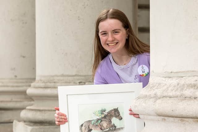 Emma’s work (pictured below) is described by Professor Granville as “a piece that captures the great surge of female sports heroes, whilst giving us a window into the lives of young people in 2022”.