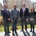 Pat Fitzgerald, Limerick City and County Council; Roland Persaud, Bloomberg Philanthropies, Mayor Daniel Butler and Victoria Cerullo, Chief of Staff, Government Innovations, Bloomberg