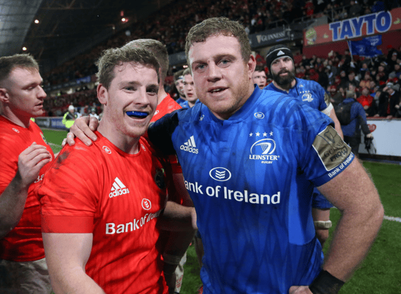 Limerick brothers Neil Cronin, of Munster, left, and Sean Cronin, of Leinster, who is retiring at the end of the season Picture: Kieran Ryan-Benson