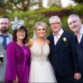 David Keane, Marian Keane, Rosemarie Keane, John Keane RIP, and Christopher Keane, taken on Rosemarie's wedding day last year