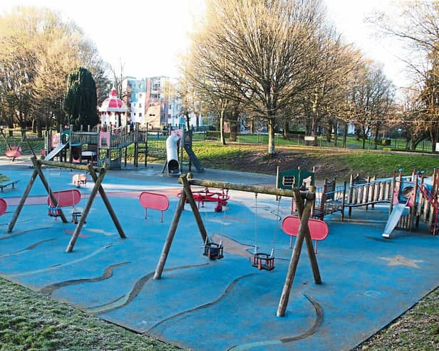 The playground at the People's Park is set for new equipment | Picture: Adrian Butler