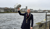 Mayor of Limerick, Cllr Danie Butler pictured with the Liam MacCarthy Cup