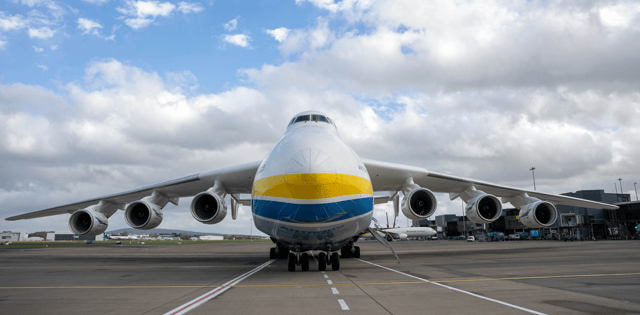 The Antonov AN-225 touched down at Shannon Airport | PIC: Arthur Ellis