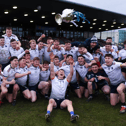 UL players celebrate their dramatic Fitzgibbon Cup final success over NUIG