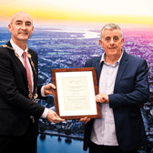 Billy Barrett was one of three individuals to receive Mayoral Receptions for their outstanding commitment to the betterment of Limerick. PICTURES: Keith Wiseman.