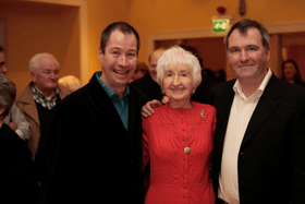 Bridie Breen, pictured with her sons Myles and John at her 90th Birthday ,  several years ago.