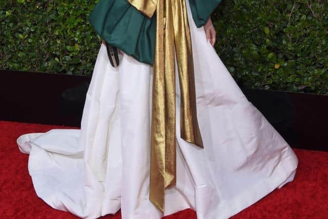 You can pretty much always expect a jaw-dropping fashion moment from Billy Porter on the red carpet, and he certainly delivered at the 2020 Globes. Dressed in ethereal white, Porter accented his tailored suit with a feathered train – proving once again why he’s one of the most exciting voices in menswear today.