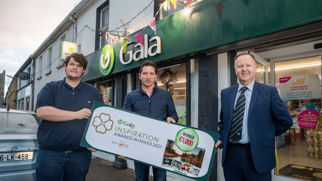 Eoghan Higgins, Gala; Michael Barry, winner and Colin McTaggart, Gala / Picture: Domnick Walsh