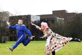 Richie Hayes (Bubbles) and Myles Breen (Dame Noni)  will return to the stage at UCH this week | PICTURES: Leon Farrell/Photocall Ireland.
