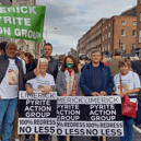 Members of the Limerick Pyrite Action Group attending a protest in Dublin last month