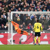 Chelsea goalkeeper Edouard Mendy is beaten as his side fall to a 3-2 defeat to West Ham