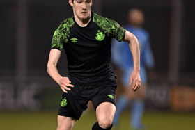 John Ryan in action for Shamrock Rovers