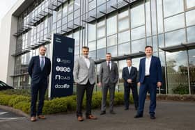 Will Corcoran, IDA,  Rajat Puri, President, Legato Health Technologies, Minister of State  Niall Collins, Kieran Donoghue, IDA, and John Shaw, Country Head, Legato Health Technologies Ireland