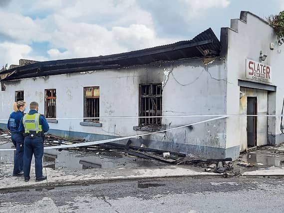 The scene of the fire at Browne's Quay, Thomondgate
