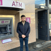 Cllr Conor Sheehan at the ATM which has been earmarked for closure