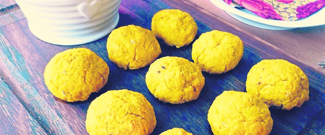 These falafels are a great way to get rid of that pumpkin flesh when craving a Jack-o'-lantern for Halloween
