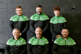 Super six: Sean Cregan, Oisin Smith, Darragh O'Keeffe, Martin O Mahony, Shane Brodie and Ray Foley, who are all heading to Portugal