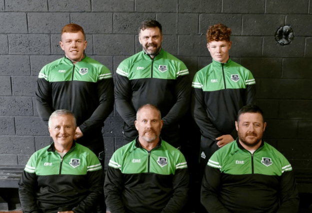 Super six: Sean Cregan, Oisin Smith, Darragh O'Keeffe, Martin O Mahony, Shane Brodie and Ray Foley, who are all heading to Portugal