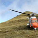 Rescue 117 helicopter pictured during the rescue operation on the Galtee Mountains I PICTURE:  SEMRA