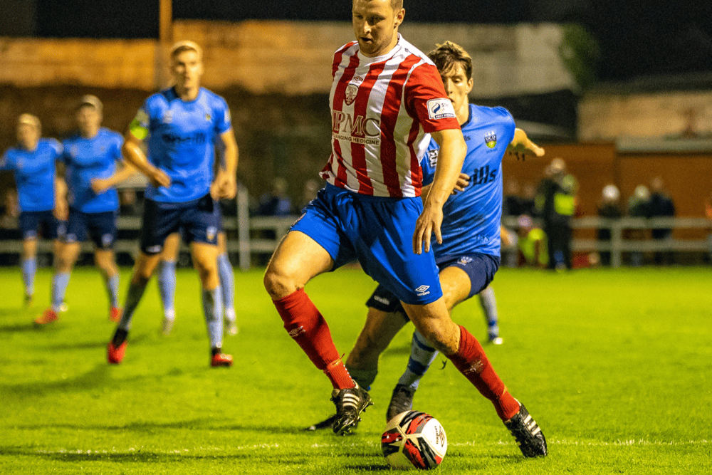 Treaty United goalscorer at Belfield Bowl tonight Anthony O'Donnell in action against UCD at the Markets Field on Wednesday Pic: Kieran Ryan-Benson