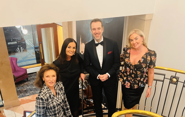 What a wonderful night I had with my friends Liz Mangan and Susan O'Mara at the Liam O'Brien Show in the Savoy hotel