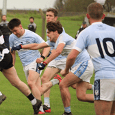 Galbally's Patrick O'Donovan in full flight in Saturday's Co SFC relegation clash with Na Piarsaigh  Pic: Sinead Kiely