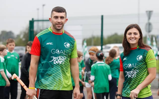Pictured are Aaron Gillane (Multiple and current All Ireland champion) and Roisin Upton (Ireland women's field hockey international and Olympian World Cup Silver Medallist)