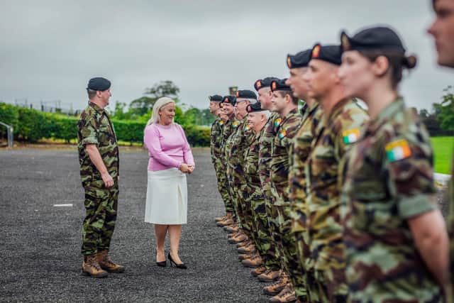 “One of the things that members of the public remarked upon most often was the mere presence of the Defence Forces at the centres, which brought sharply to mind how we were all involved in an emergency response and a great national effort," said Ms Cowan.