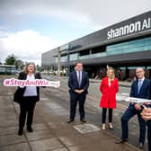 Margaret O'Brien, Ennis Chamber, Kenny Deery, Galway Chamber, Dee Ryan, Limerick Chamber chief exec, Stephen Keogh, president Shannon Chamber and Mary Considine, CEO Shannon Group | ARTHUR ELLIS