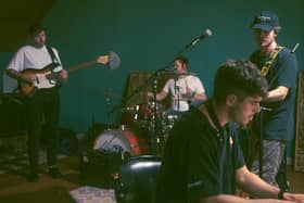 Dylan Flynn and The Dead Poets rehearsing