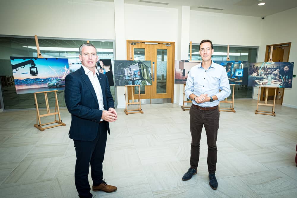 Minister of State Damien English with Niall O'Callaghan, ceo of LEDP | PICTURE: Keith Wiseman