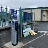 The newly-installed pay and display machine at the Cleeves site