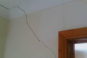 The damage pyrite can do to a home is evidenced here