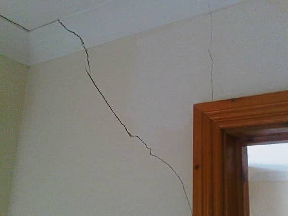 The damage pyrite can do to a home is evidenced here