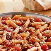The word rigatoni comes from the Italian word ‘rigato’  which means ‘ridged’ or ‘lined’