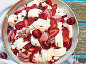 it is  believed that Eton Mess originate from Eton College and is served at the annual cricket match against the pupils of Harrow School