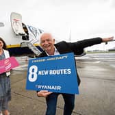 Mary Considine, CEO of the Shannon Group with Eddie Wilson, CEO of Ryanair | PICTURE: Eamon Ward