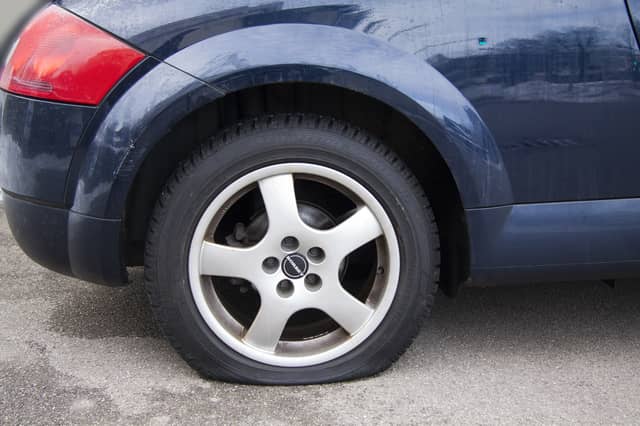 A number of tyres were slashed | FILE PICTURE