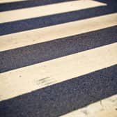 The accident happened near a pedestrian crossing